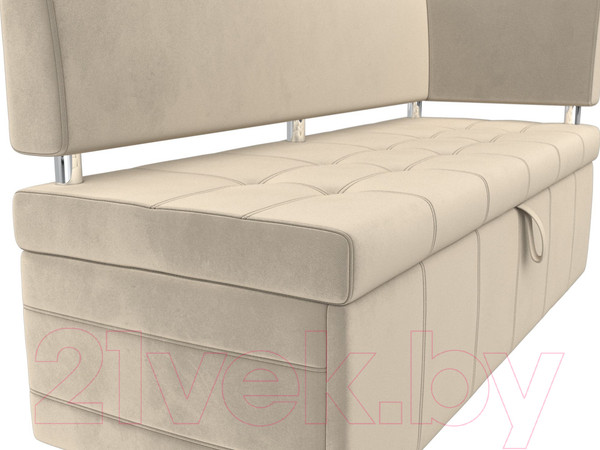 Изображение товара Уголок кухонный мягкий Лига Диванов Стоун правый / 115933 (микровельвет бежевый)