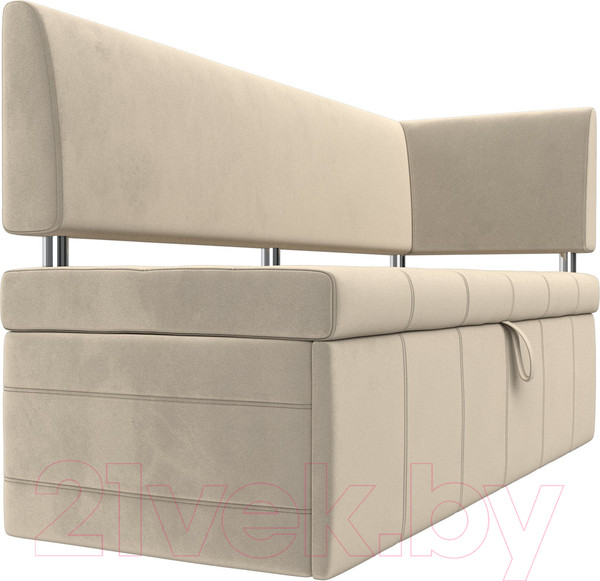 Изображение товара Уголок кухонный мягкий Лига Диванов Стоун правый / 115933 (микровельвет бежевый)