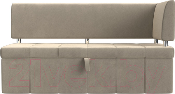 Изображение товара Уголок кухонный мягкий Лига Диванов Стоун правый / 115933 (микровельвет бежевый)