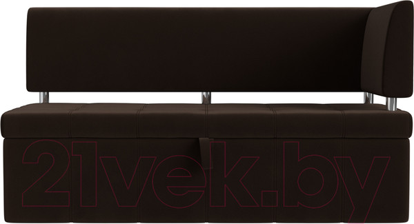 Изображение товара Уголок кухонный мягкий Лига Диванов Стоун правый / 115940 (микровельвет коричневый)