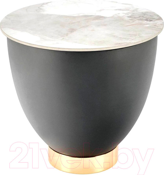 Изображение товара Журнальный столик Halmar Cecilia S (белый мрамор/серый/золотой)