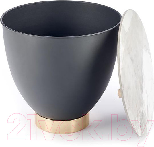 Изображение товара Журнальный столик Halmar Cecilia S (белый мрамор/серый/золотой)