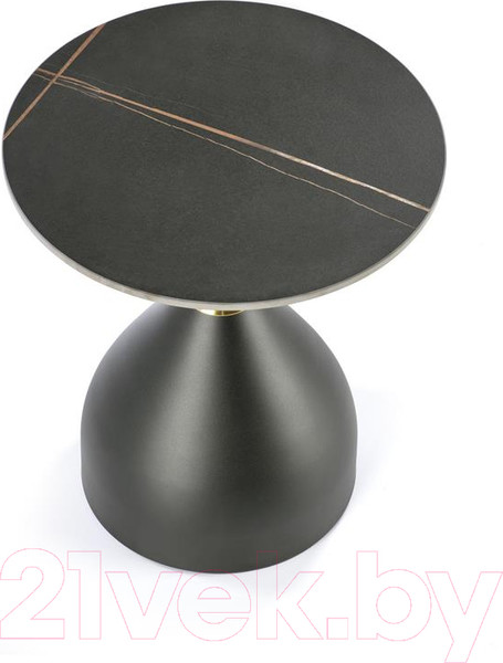 Изображение товара Журнальный столик Halmar Scalita (черный мрамор/черный/золотой)