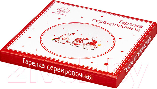 Изображение товара Тарелка столовая обеденная Elan Gallery Веселые гномики / 540614