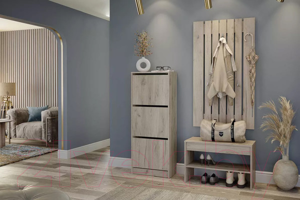 Изображение товара Вешалка для одежды Stolline Лофт / 117.15 (дуб крафт серый)