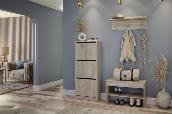 Изображение товара Вешалка для одежды Stolline Лофт / 117.16 (дуб крафт серый)