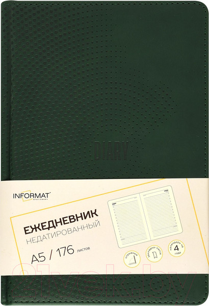 Изображение товара Ежедневник inФормат Бизнес / IFDN-BSA5/Gr (176л, зеленый)