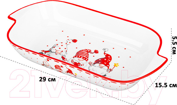 Изображение товара Блюдо Elan Gallery Шубница Веселые гномики / 540636