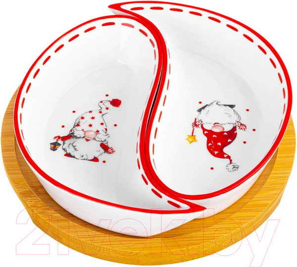 Изображение товара Тарелка закусочная (десертная) Elan Gallery Веселые гномики / 540639