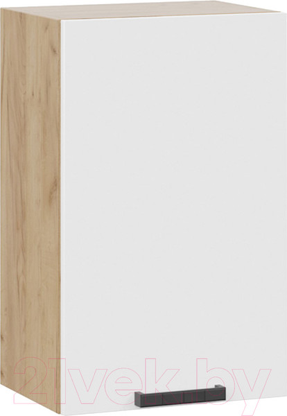 Изображение товара Шкаф навесной для кухни ТриЯ Детройт 1В45 исп.2 (дуб крафт золотой/белый глянец)