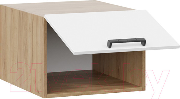 Изображение товара Шкаф навесной для кухни ТриЯ Детройт 1В5ГП исп.2 (дуб крафт золотой/белый глянец)