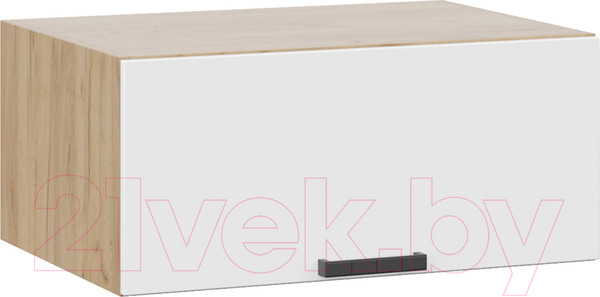 Изображение товара Шкаф навесной для кухни ТриЯ Детройт 1В8ГП исп.2 (дуб крафт золотой/белый глянец)