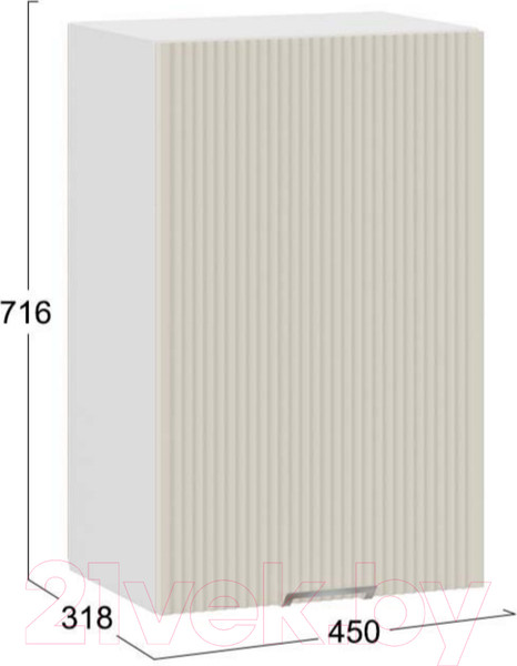 Изображение товара Шкаф навесной для кухни ТриЯ Кимберли 1В45 (белый/крем)