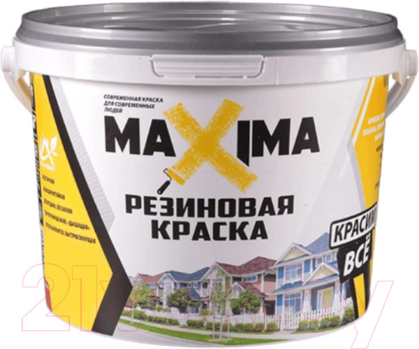 Изображение товара Краска MaXima резиновая №112 Аттика RAL 1015 (1кг)