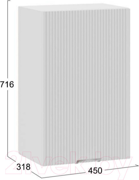 Изображение товара Шкаф навесной для кухни ТриЯ Кимберли 1В45 (белый/сноу)
