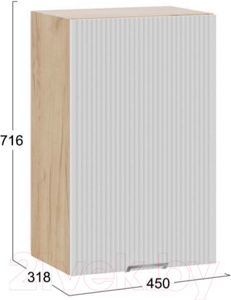 Изображение товара Шкаф навесной для кухни ТриЯ Кимберли 1В45 (дуб крафт золотой/сноу)