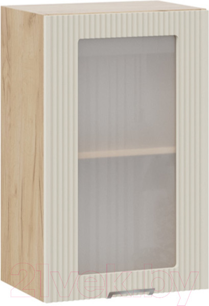 Изображение товара Шкаф навесной для кухни ТриЯ Кимберли 1В45С (дуб крафт золотой/крем)
