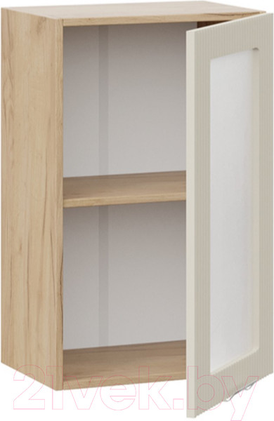 Изображение товара Шкаф навесной для кухни ТриЯ Кимберли 1В45С (дуб крафт золотой/крем)