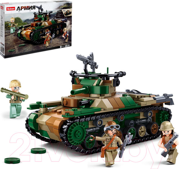 Изображение товара Конструктор Sluban Армия. Танк / M38-B1107 (563эл)