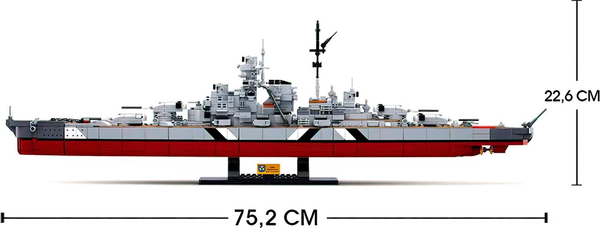Изображение товара Сборная модель Sluban Модельки. Боевой корабль Бисмарк / M38-B1102 (1849эл)