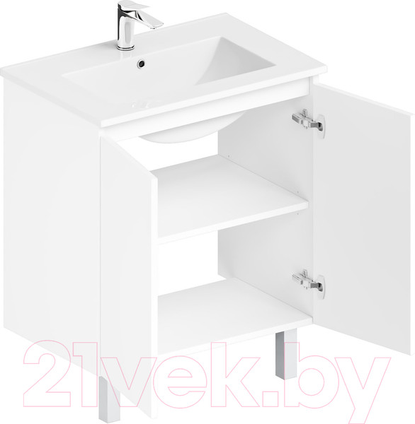 Изображение товара Тумба с умывальником ЗОВ Монови 60 / M60LW0LWS-OL60 (белый)