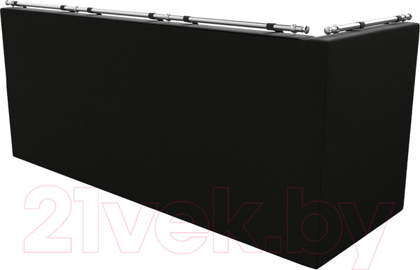 Изображение товара Уголок кухонный мягкий Лига Диванов Метро левый / 105032L (велюр серый/черный)