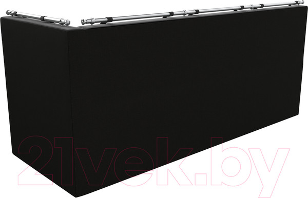 Изображение товара Уголок кухонный мягкий Лига Диванов Метро правый / 105032 (велюр серый/черный)