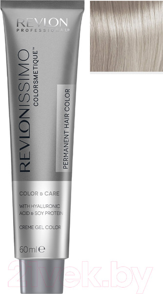 Изображение товара Крем-краска для волос Revlon Professional Revlonissimo Colorsmetique 10.01 (60мл, очень сильно светлый блондин пепельный)