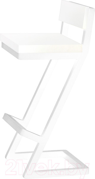 Изображение товара Стул барный Millwood Оберг 1 полубарный (белый/металл белый)