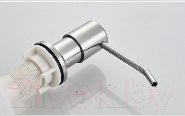 Изображение товара Мойка кухонная со смесителем БелЭворс Rio + смеситель W4998-4 + дозатор L405-1 (серый/сатин)