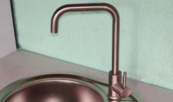 Изображение товара Мойка кухонная со смесителем БелЭворс Rio + смеситель W4998-4 + дозатор L405-1 (серый/сатин)