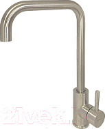 Изображение товара Мойка кухонная со смесителем БелЭворс Rio + смеситель W4998-4 + дозатор L405-1 (серый/сатин)