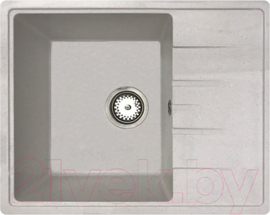 Изображение товара Мойка кухонная со смесителем БелЭворс Mila R + смеситель W74004-3 + дозатор L405H (белый)