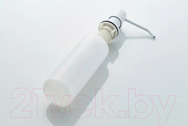 Изображение товара Мойка кухонная со смесителем БелЭворс Mila R + смеситель W74004-3 + дозатор L405H (белый)