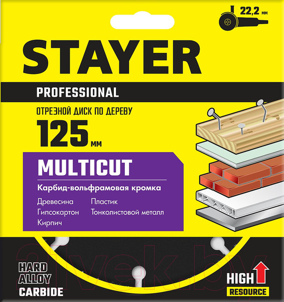 Изображение товара Отрезной диск Stayer 36860-125