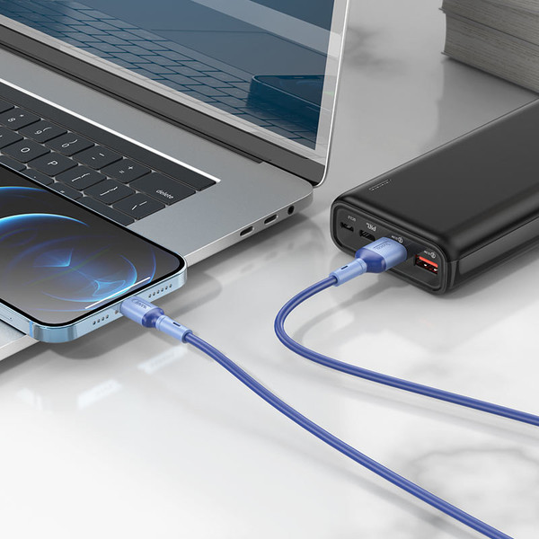 Изображение товара Кабель Hoco X65 AM-8pin-Lightning (1м, синий)
