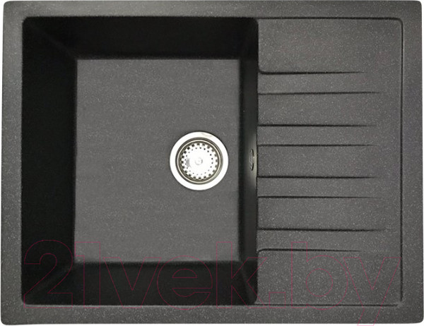 Изображение товара Мойка кухонная со смесителем БелЭворс Vega L + смеситель W4998-4 + дозатор L405-1 (черный/сатин)