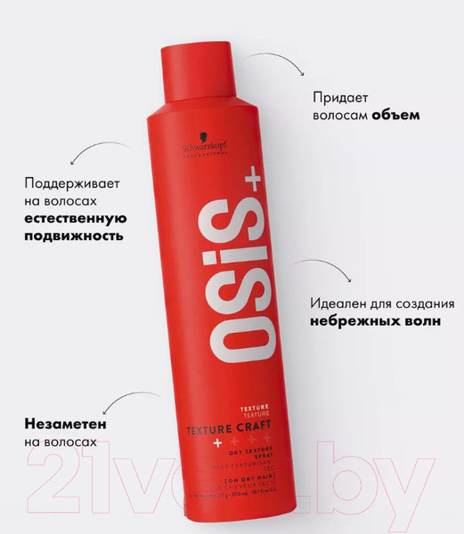 Изображение товара Спрей для укладки волос Schwarzkopf Professional Osis Texture Craft Текстурирующий (300мл)
