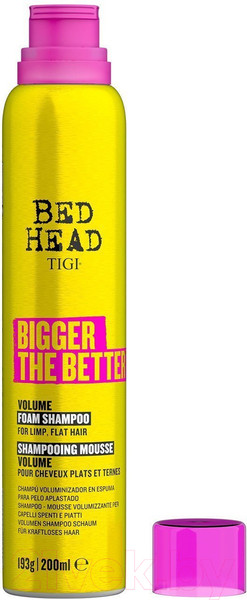 Изображение товара Шампунь для волос Tigi Bed Head Bigger The Better Для объема волос (200мл)