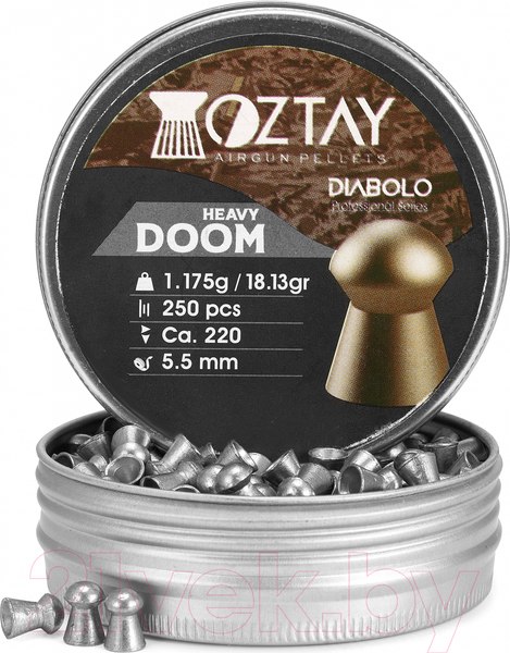 Изображение товара Пульки для пневматики Oztay Heavy Doom Diabolo 5.5 (250шт)