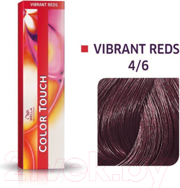Изображение товара Крем-краска для волос Wella Professionals Color Touch New 4/6 (60мл, божоле)