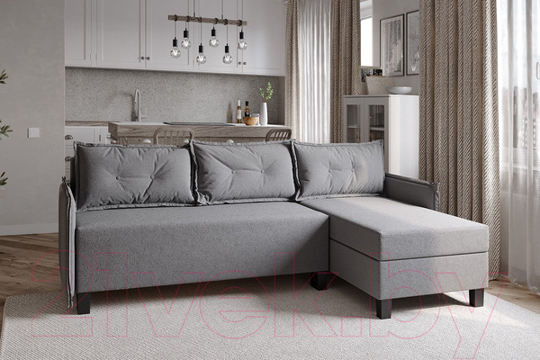 Изображение товара Диван угловой Mio Tesoro Туули (Malmo 90 Grey)