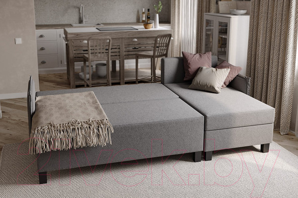 Изображение товара Диван угловой Mio Tesoro Туули (Malmo 90 Grey)