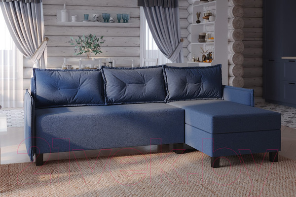 Изображение товара Диван угловой Mio Tesoro Туули (Malmo 79 Blue)