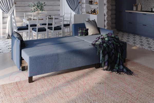 Изображение товара Диван угловой Mio Tesoro Туули (Malmo 79 Blue)