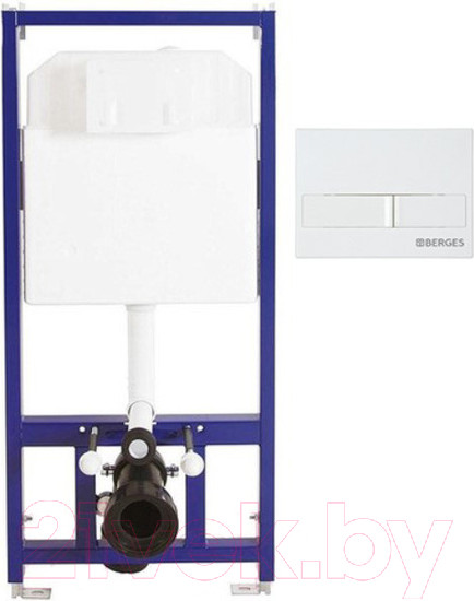 Изображение товара Унитаз подвесной с инсталляцией AM.PM X-Joy C851701SC + Berges Novum 525 040000 + L1 040011