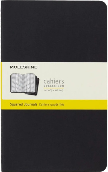 Изображение товара Набор блокнотов Moleskine Cahier Journal Xlarge / QP322 (3шт, черный)