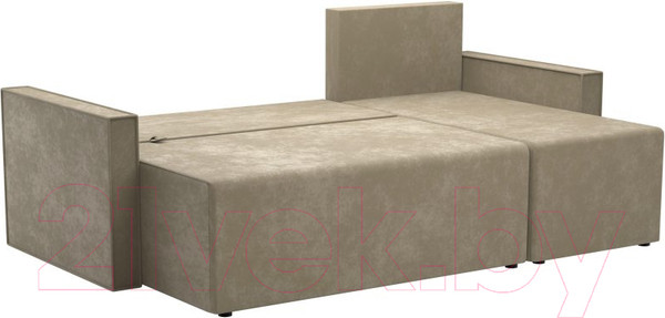 Изображение товара Диван угловой Комфорт-S Берта (велюр бежевый)