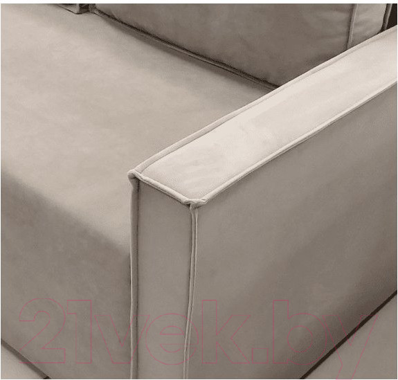 Изображение товара Диван угловой Комфорт-S Берта (велюр бежевый)