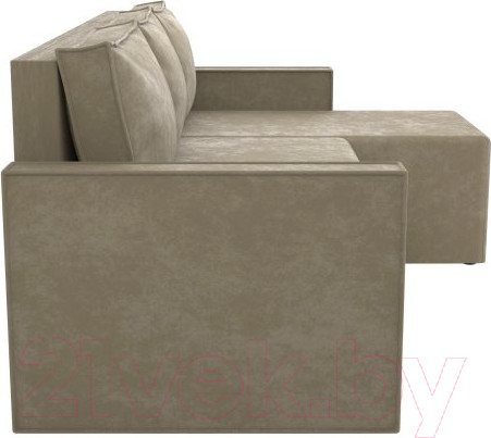 Изображение товара Диван угловой Комфорт-S Берта (велюр бежевый)